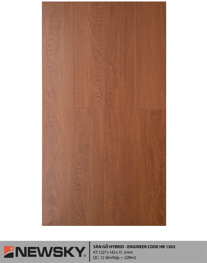 Sàn gỗ Plywood màu nâu đỏ cổ điển