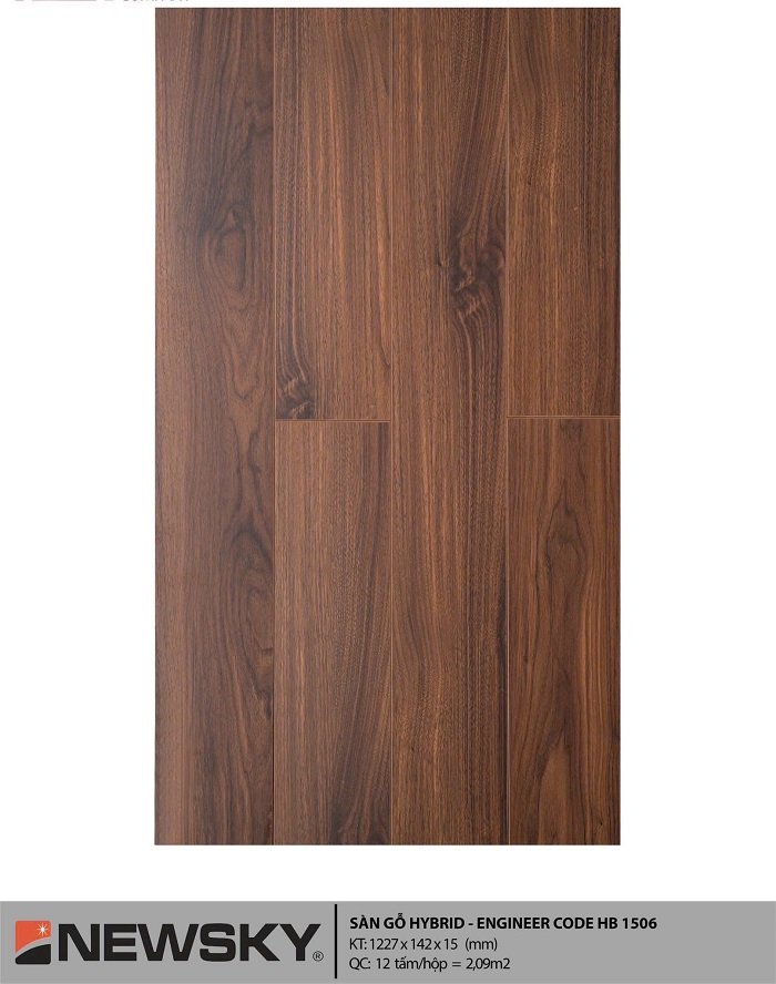 Sàn gỗ Plywood màu nâu socola đậm