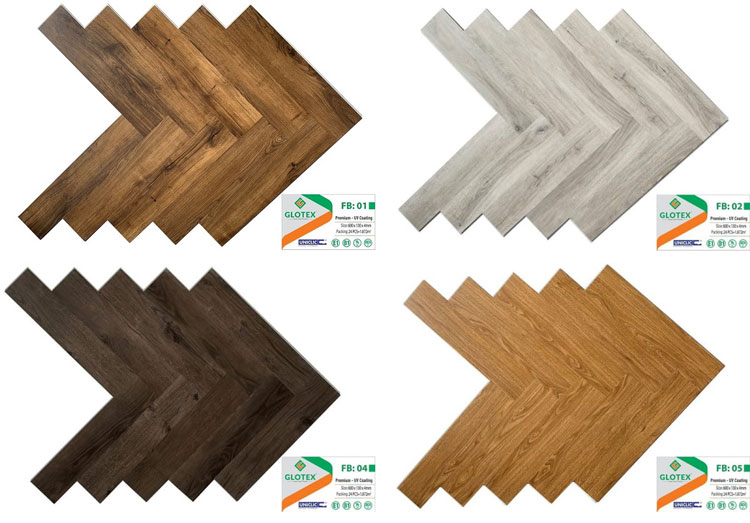 Sàn nhựa hèm khóa xương cá Glotex