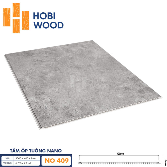 Mẫu tấm nhựa ốp tường giả bê tông Nano