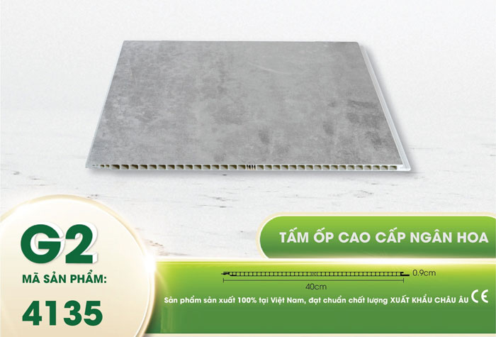 Mẫu tấm nhựa ốp tường giả bê tông Nano