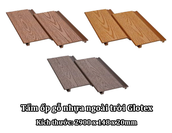 Tấm ốp gỗ nhựa ngoài trời Glotex