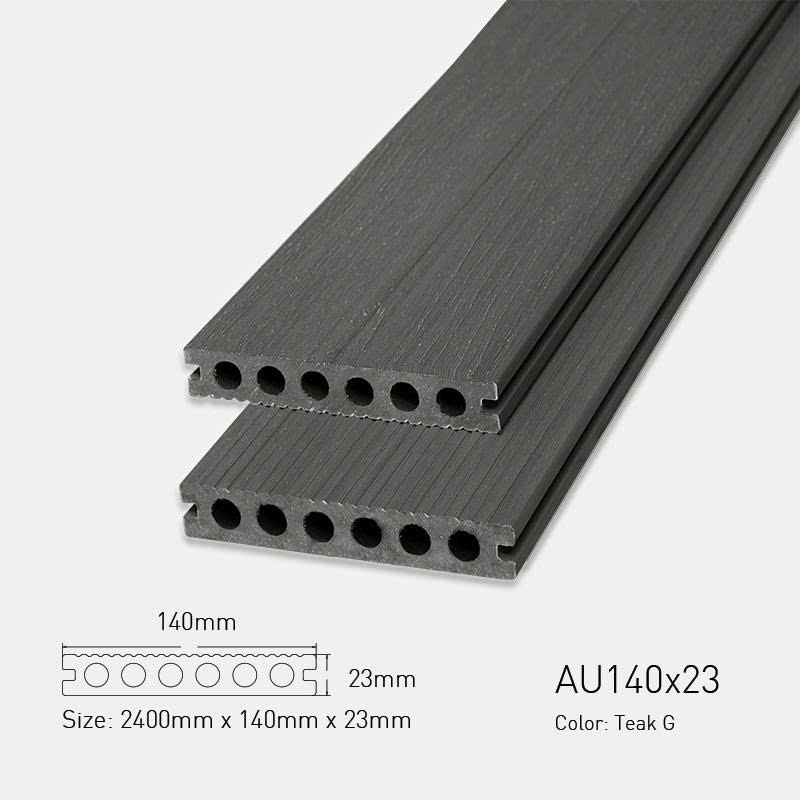 Sàn gỗ nhựa ngoài trời Awood AU140x23 Teak G