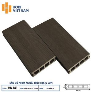 Sàn gỗ nhựa ngoài trời Hobiwood HB 461