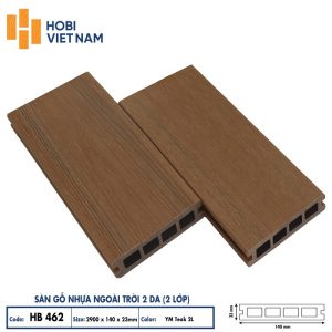 Sàn gỗ nhựa ngoài trời Hobiwood HB 462