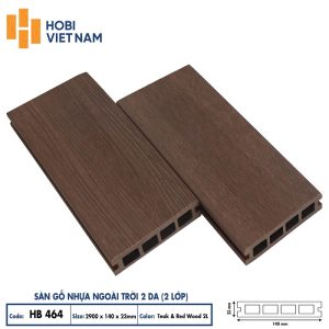 Sàn gỗ nhựa ngoài trời Hobiwood HB 464