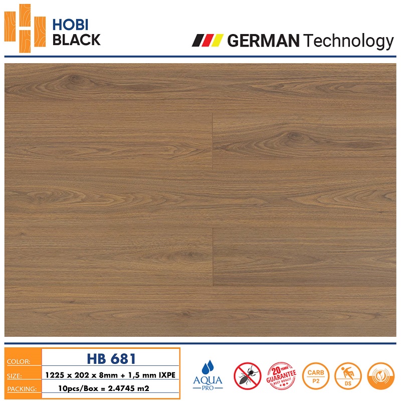 Sàn gỗ Hobi Black HB681