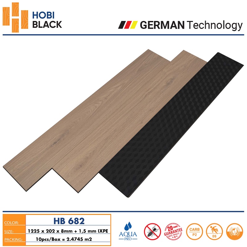 Sàn gỗ Hobi Black HB682