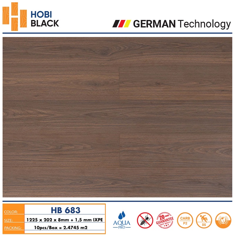 Sàn gỗ Hobi Black HB683