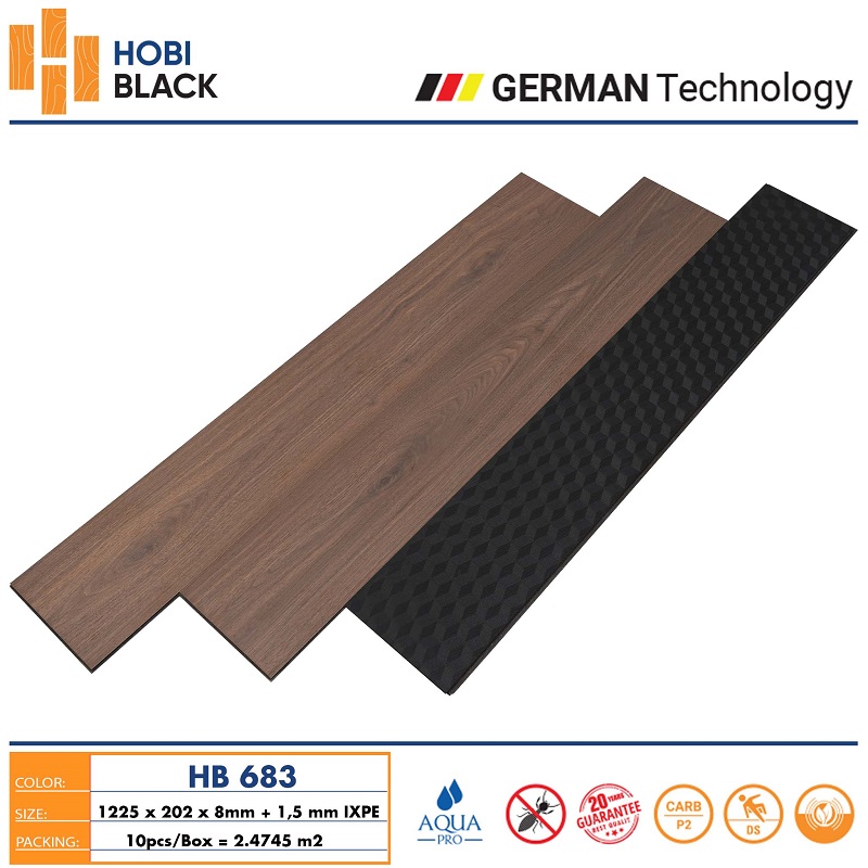 Sàn gỗ Hobi Black HB683