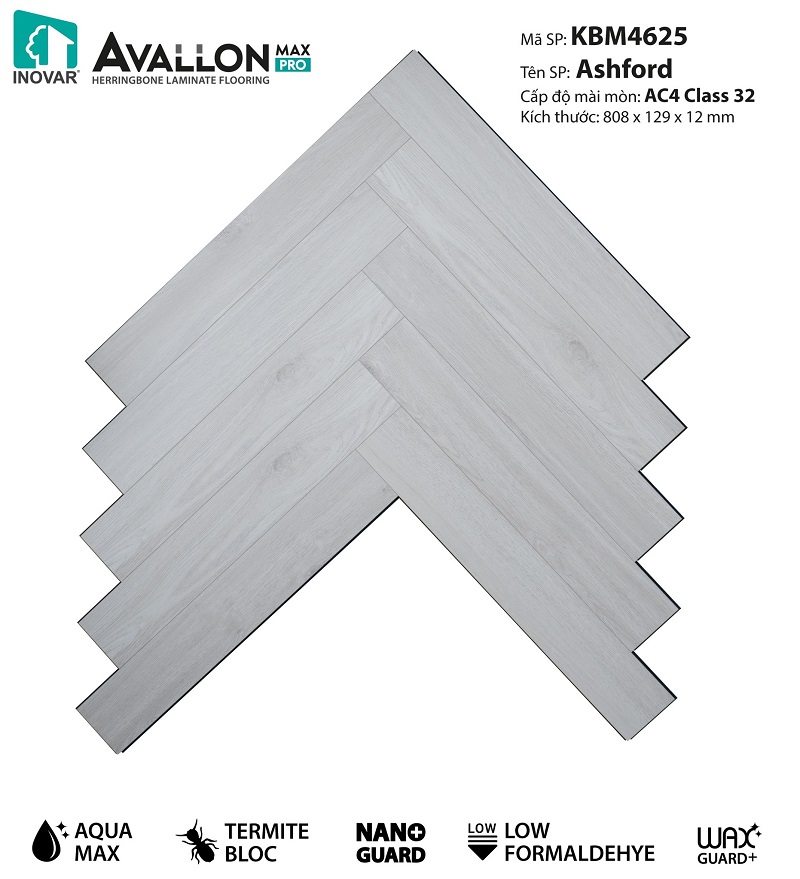 Sàn gỗ Inovar xương cá KBM4625