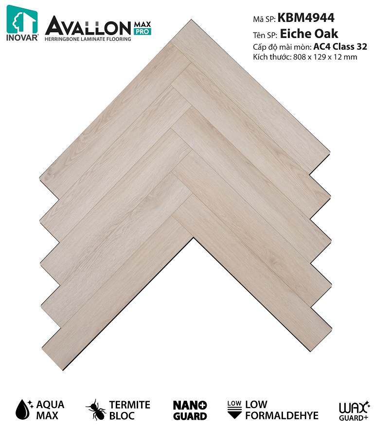 Sàn gỗ Inovar xương cá KBM4944