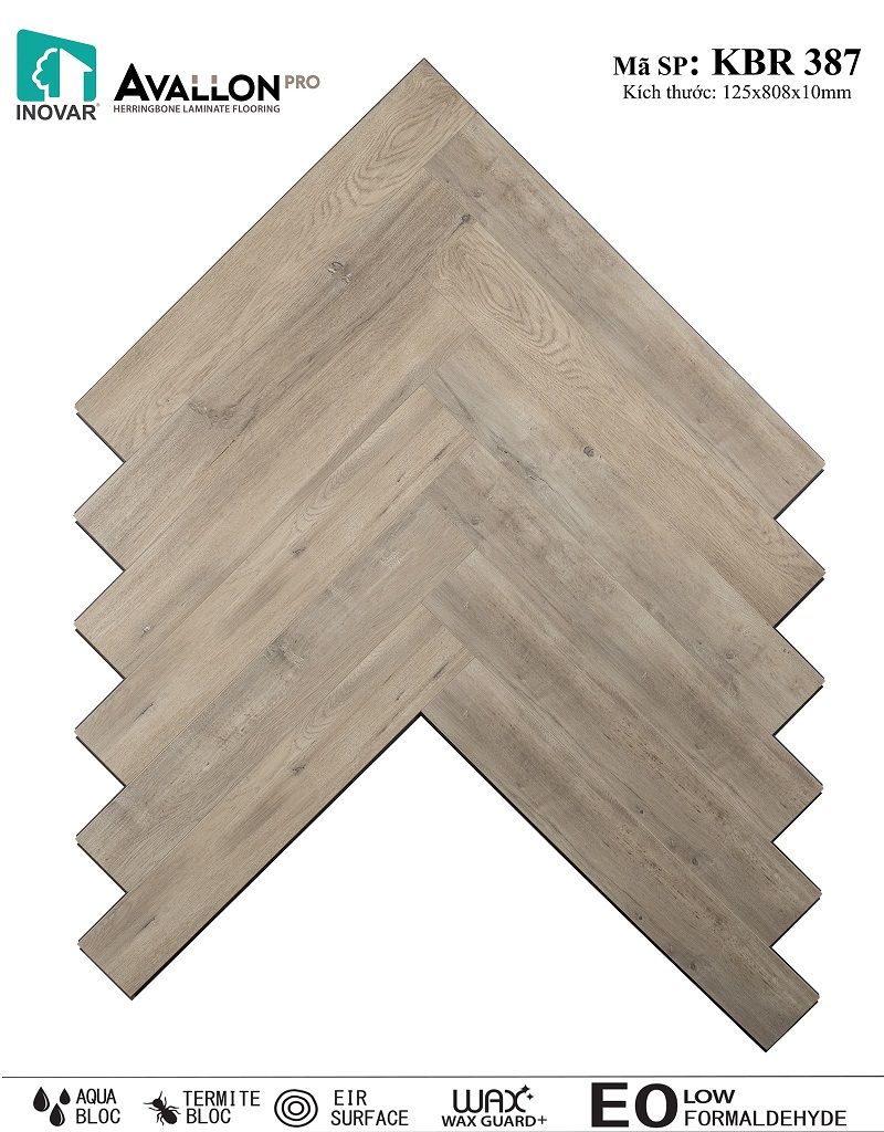 Sàn gỗ Inovar xương cá KBR387