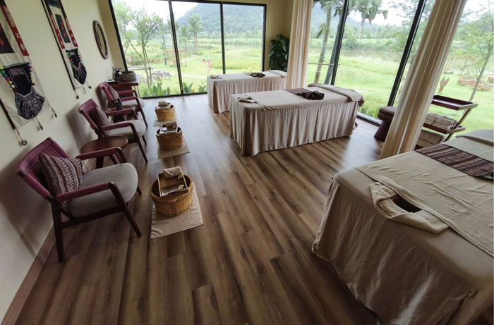 Công trình lắp đặt sàn nhựa hèm khóa Vfloor