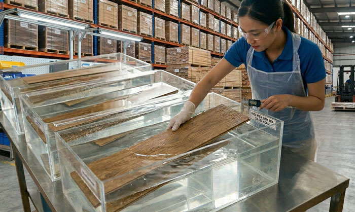 Cách nhận biết sàn gỗ công nghiệp chịu nước tốt