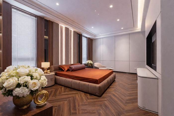 sàn gỗ xương cá luôn tạo cảm giác cao cấp