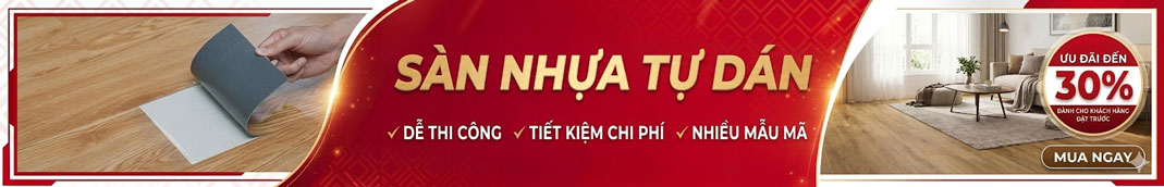 Banner sàn nhựa tự dán