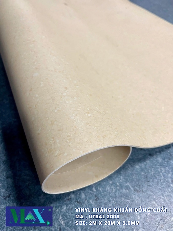 Sàn vinyl kháng khuẩn đồng chất Utral 2003