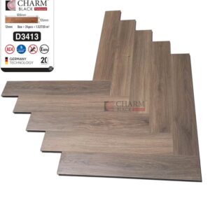 Sàn gỗ xương cá cốt đen Charm Wood D3413