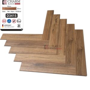 Sàn gỗ xương cá cốt đen Charm Wood D3415