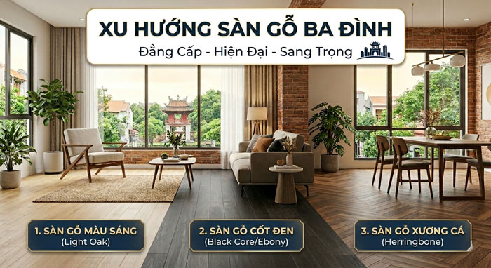 Xu hướng sử dụng sàn gỗ tại Ba Đình hiện nay