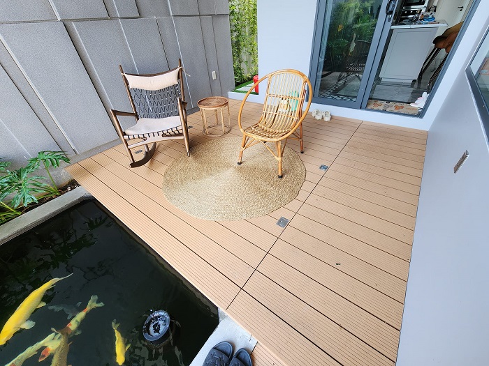 Xử lý nền, thoát nước giúp sàn gỗ nhựa không bị ọp ẹp