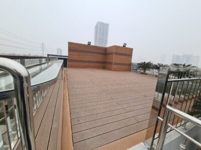 Công trình sàn gỗ nhựa ngoài trời Tecwood lát sân thượng tại Him Lam Vạn Phúc
