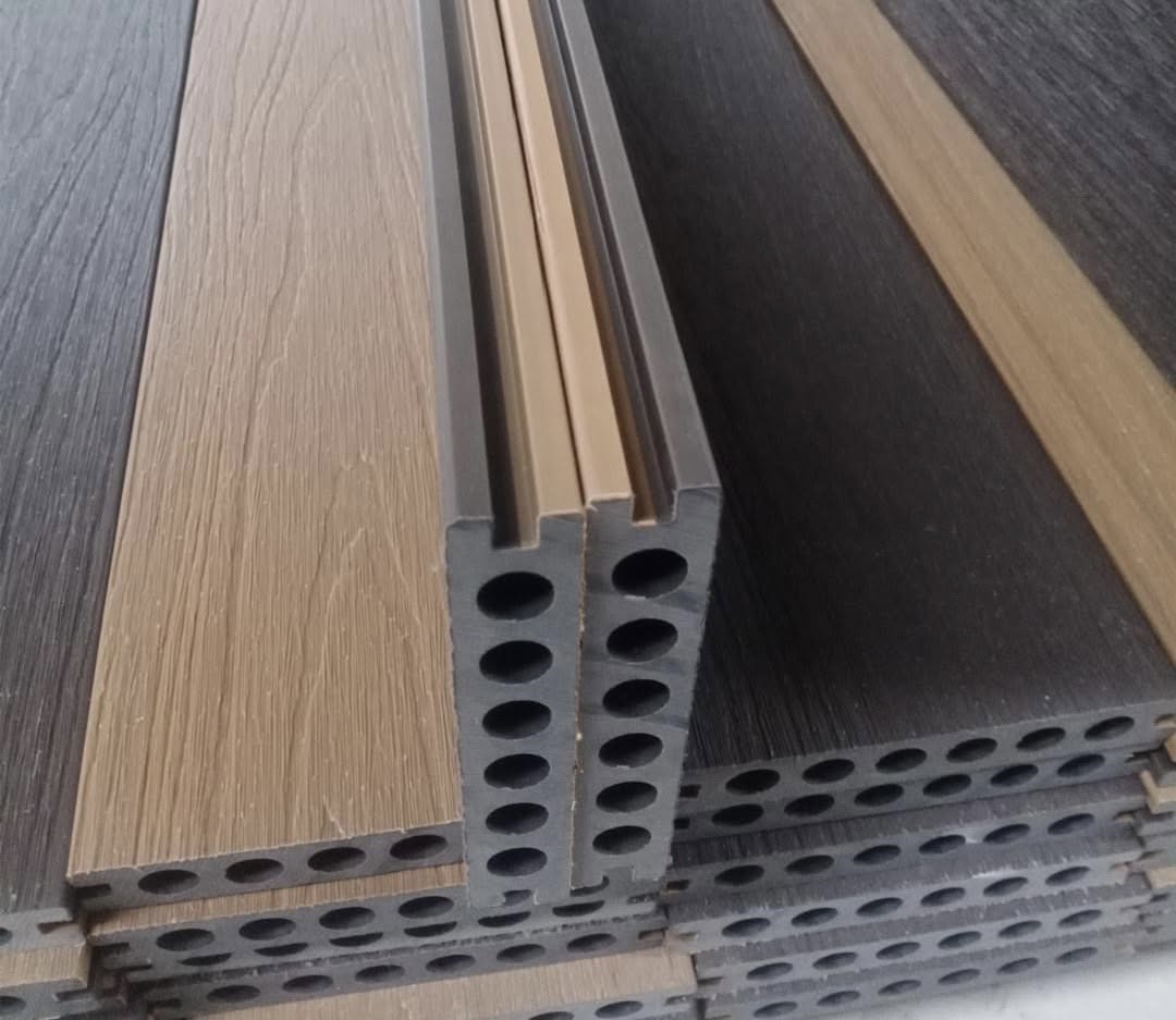 Sàn gỗ nhựa ngoài trời 2 lớp Tecwood GJ-145K22 Walnut