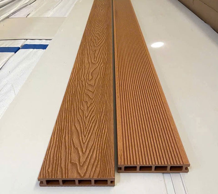 Sàn gỗ nhựa ngoài trời vân 3D