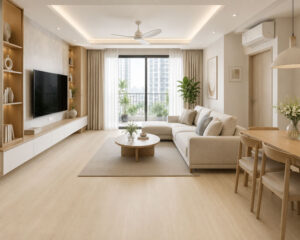 Sàn gỗ màu sáng Light Beige Oak