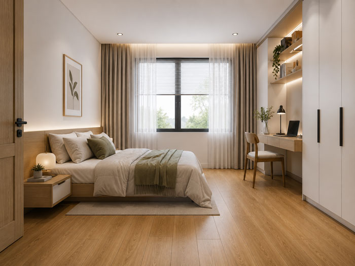 Sàn gỗ xương cá hay lát thẳng đẹp hơn