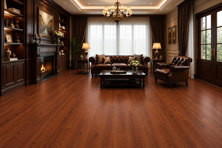 Sàn gỗ màu Mahogany