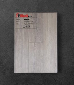 Sàn gỗ One Black cốt đen W081