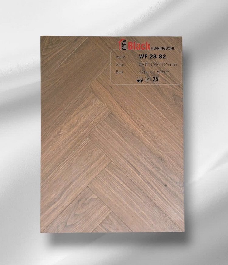 Sàn gỗ One Black cốt đen WF 28-82