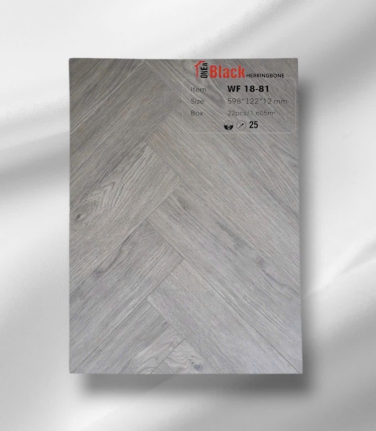 Sàn gỗ One Black cốt đen WF 18-81