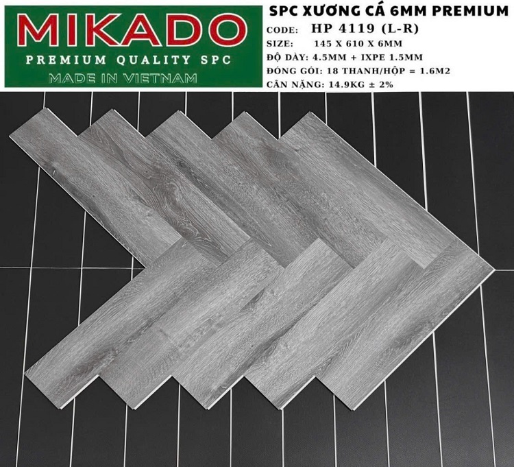Sàn nhựa xương cá Mikado HP4119