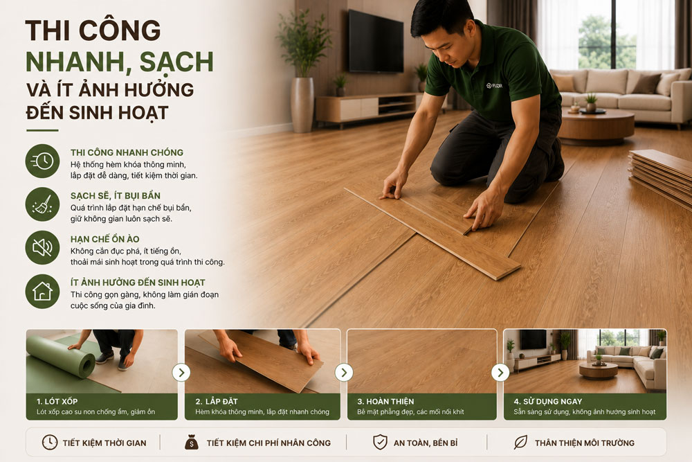 Vì sao sàn gỗ công nghiệp trở thành lựa chọn hàng đầu cho nhà ở hiện đại?