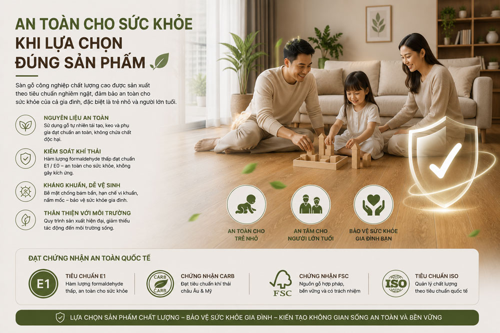 Vì sao sàn gỗ công nghiệp trở thành lựa chọn hàng đầu cho nhà ở hiện đại?
