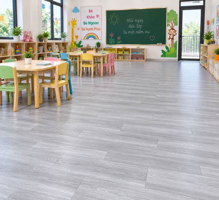 Thảm sàn Simili lát cho trường học